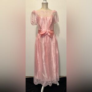 VTG JCPENNEY FORMAL LACE DRESS SIZE 9/10